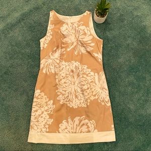 Evan-Picone khaki floral dress